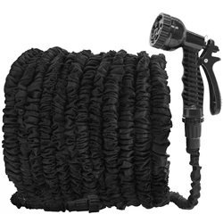 GardenJoy Garden Hose Outdoor Water Hose 3/4 in. x 100 ft. Expandable Hose with 7 Function Spray Nozzle Flexible Water Hose