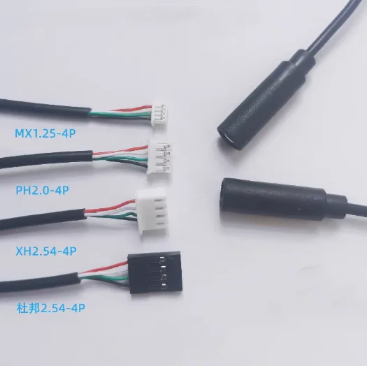 1pcs 3.5 Audio cable 3.5mm Female jack to MX1.25/PH2.0/XH2.54/ DuPont -4P AUX 4-level earphone terminal wire 30cm