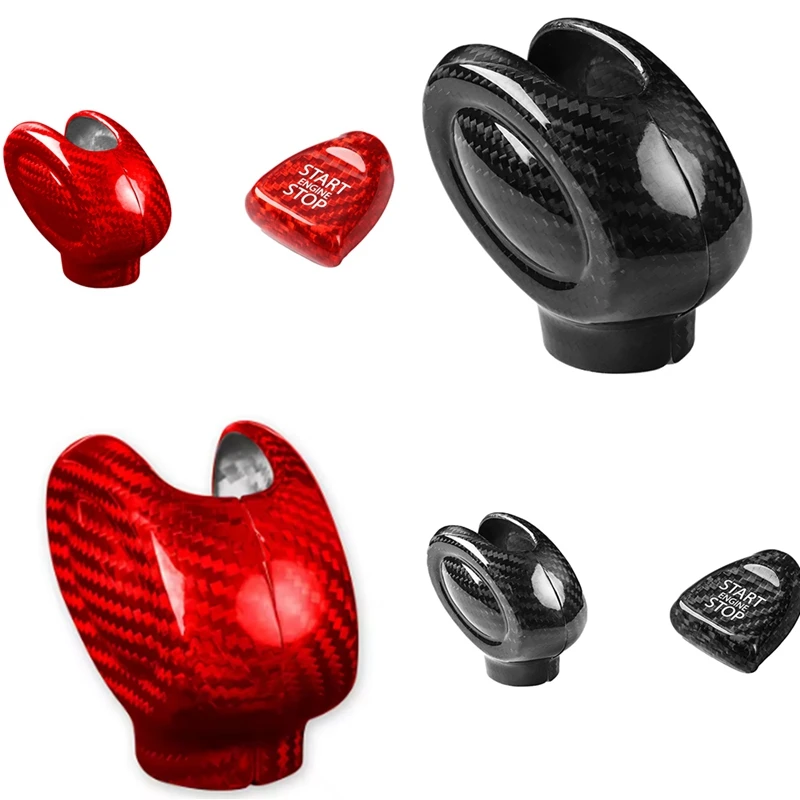 

Car Real Carbon Fiber Shift Lever Cover Shift Knob Cover for Mini Cooper F54 F55 F56 F57 F60-A67F