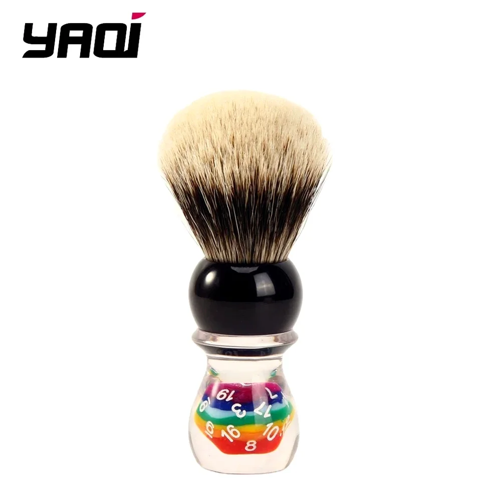 yaqi-rainbow-colorful-rings-handle-wet-shave-barber-brush-dense-bristles-lather-brush-grooming-tool-mens-grooming-tools