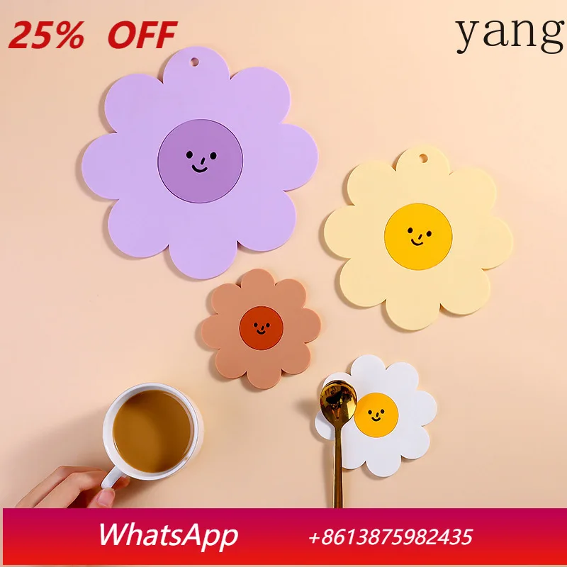 

CX silicone thermal insulation pad, soft rubber household non-slip coaster, high temperature resistance