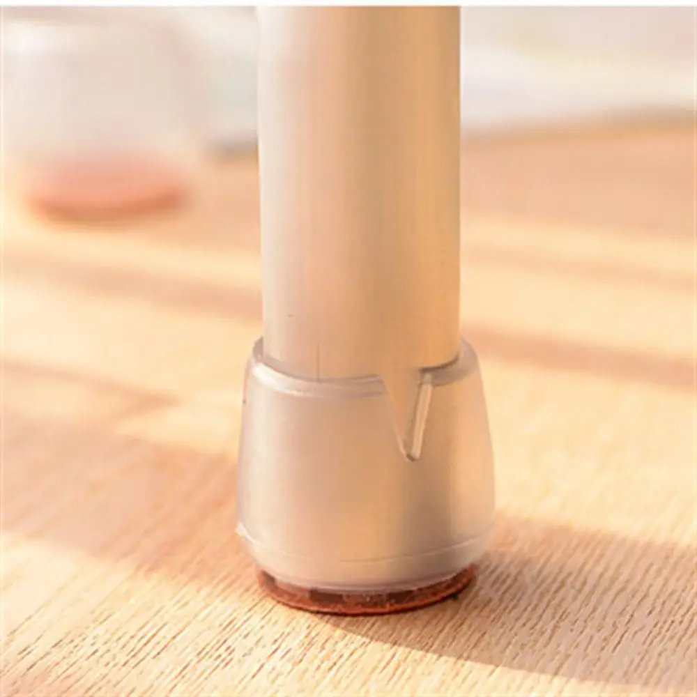 

Набор из 16 универсальных нескользящих круглых накладок для стульев из ПВХ, бесшумные заглушки для ножек стульев с войлочным покрытием, чехлы для ножек столов