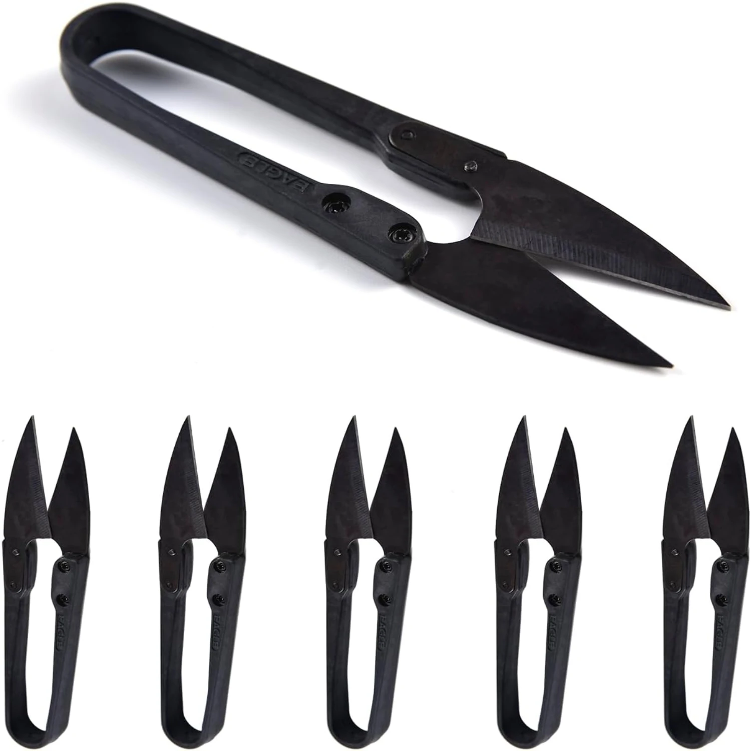 High-Quality Small Black Carbon Steel Trimming Yarn Scissors Nipper - Durable Crafting and Gardening Essential - Reliable Sewing