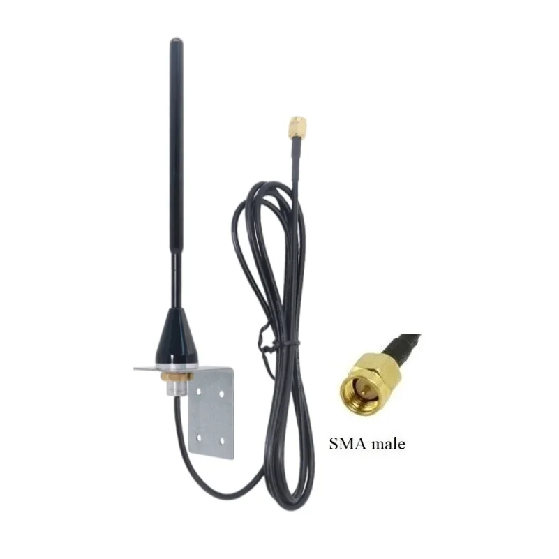 SMA male omni directional 25dbi high gain waterproof outdoor use bracket wall screw mount 400-470MHz communication antenna