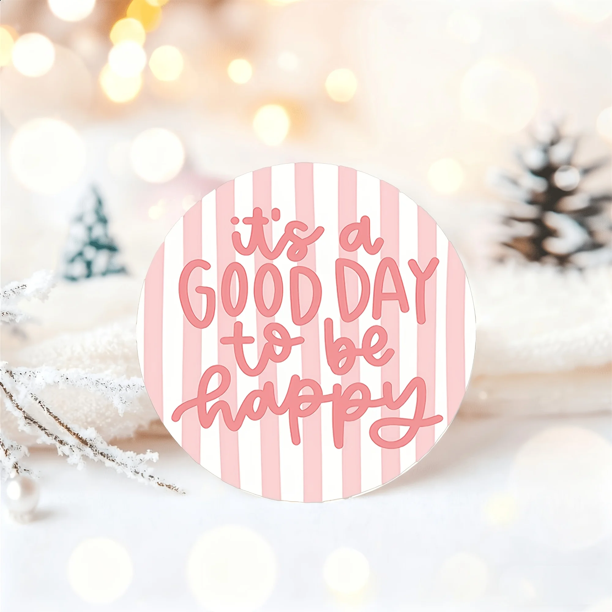 20pcs circular stickers with the words 