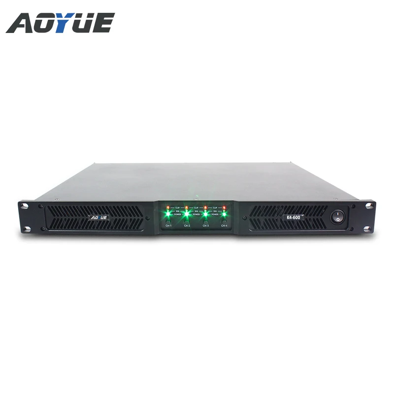 K4-600 Amplificatore Professionale 4 Canali Classe D 600 Watt Amplificatore di Potenza Audio