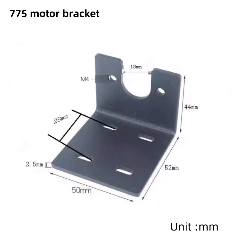 775/795/885/895 DC Motor dukungan logam u-jenis/l-jenis dasar tetap/braket