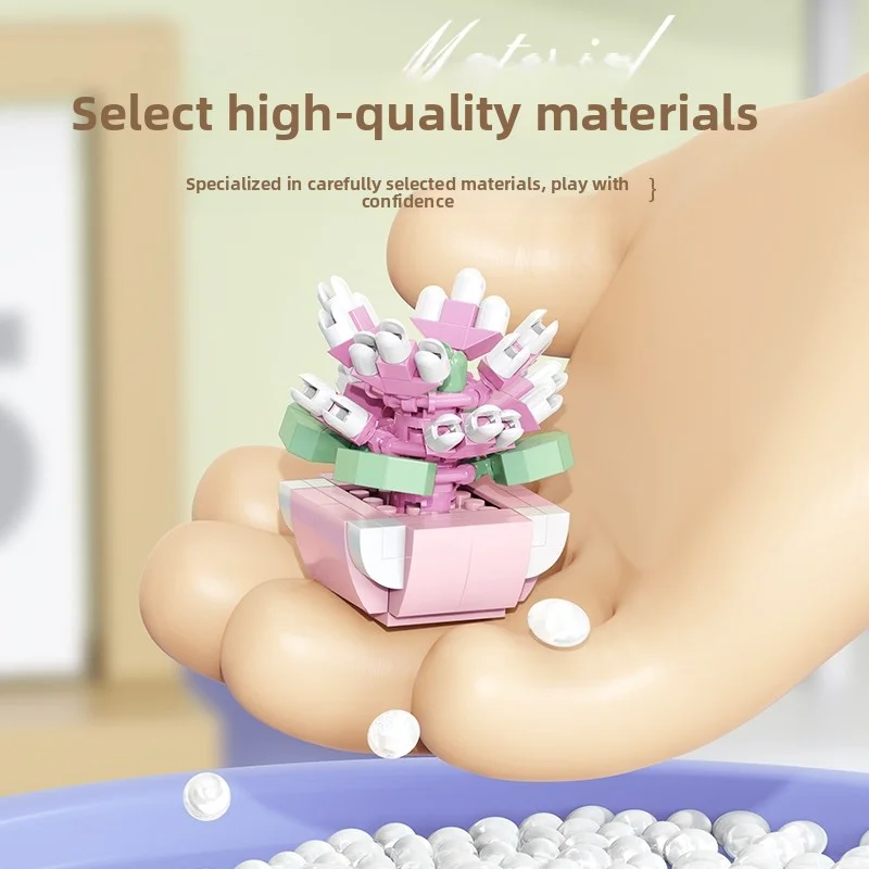 مكعبات بناء عصارية شفاء، مجموعة من النباتات الخضراء التي لا تحتاج إلى سقي، وضعي الحديقة بأكملها في صندوق