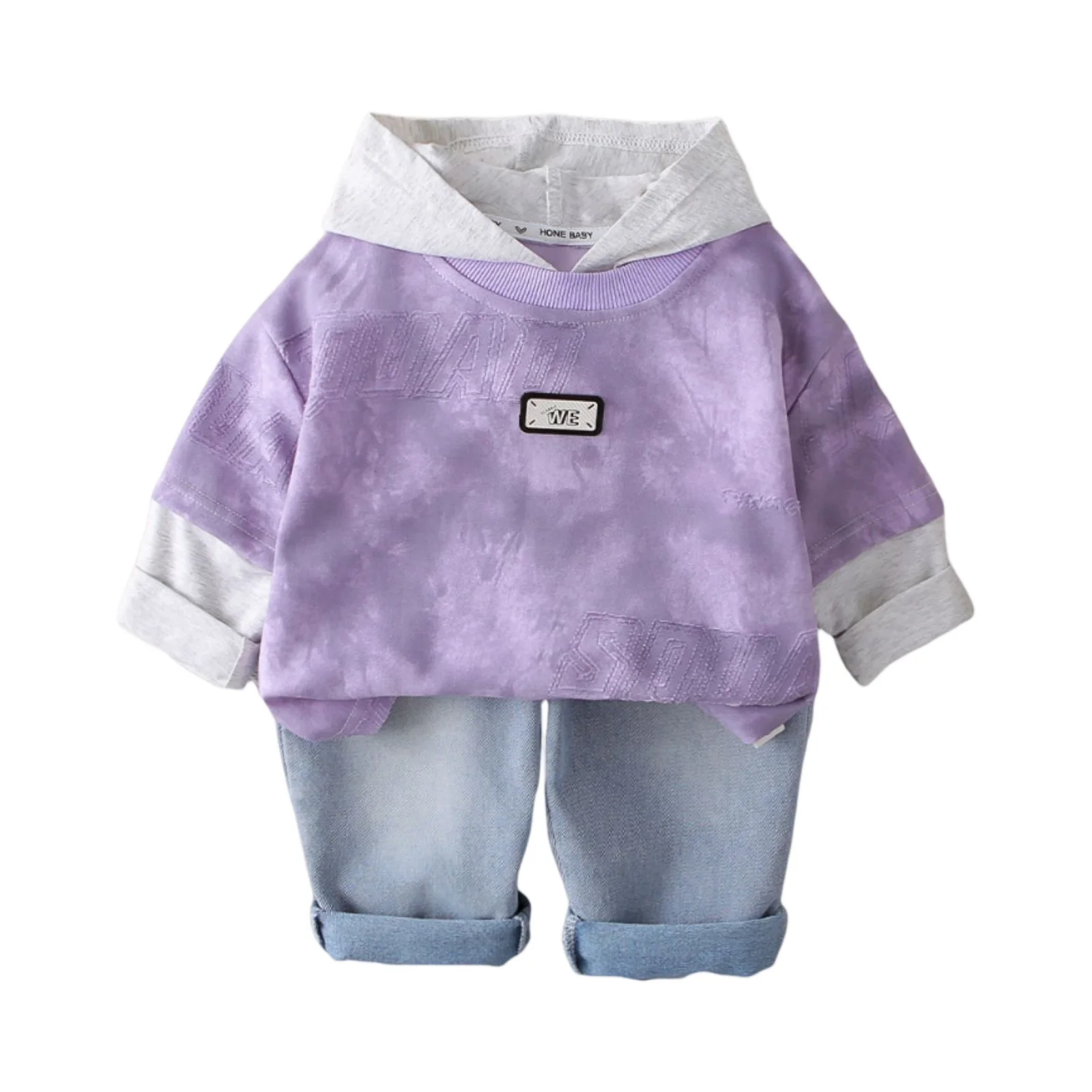 

Модные весенне-осенние новые спортивные толстовки, детский повседневный комплект с длинными рукавами, удобная повседневная одежда, спортивный костюм, одежда