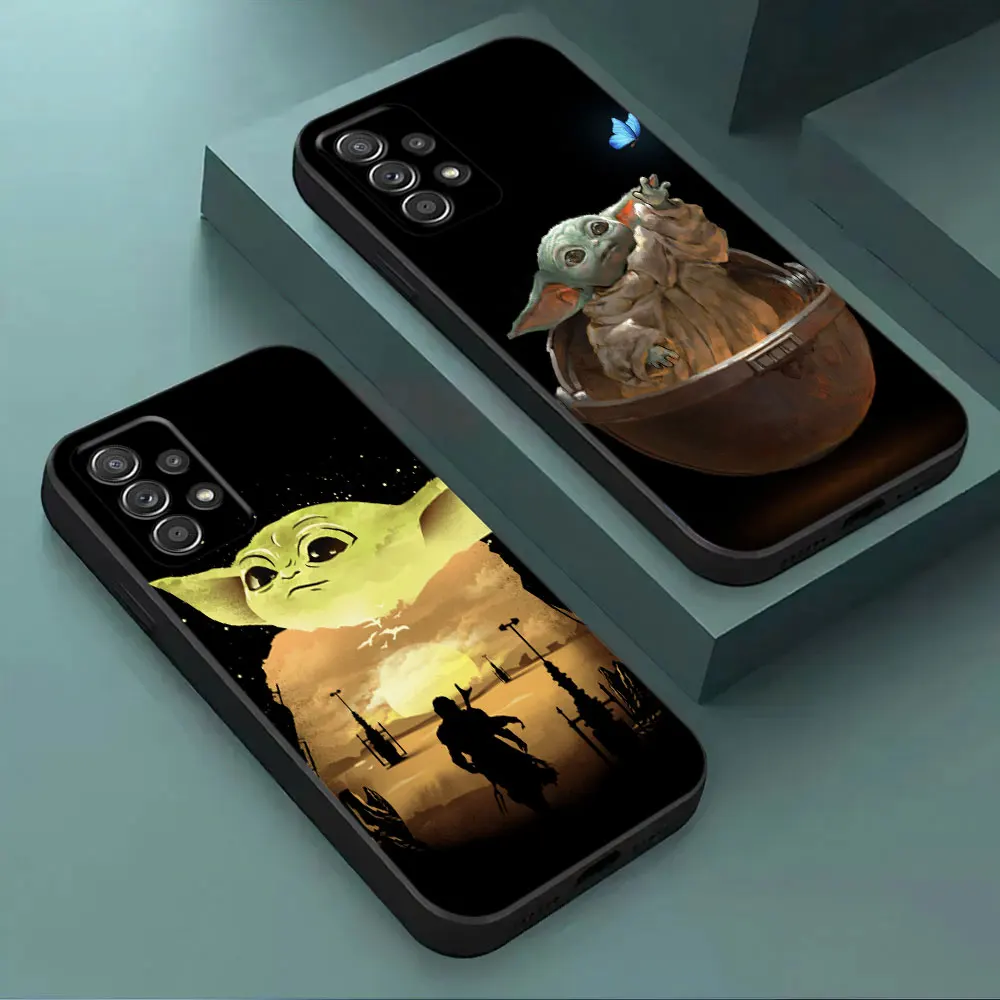 Cute Baby Yodas Phone Case For Samsung Galaxy A17 A57 A37 5G A07 A55 A54 A34 A35 A25 A15 A56 A36 A26 A16 A06 Silicone Back Cover view 2