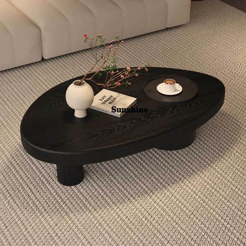 

YDesigner European Coffee Table Storage Cozy Japanese Retro Coffee Table Textured Warm Stolik Kawowy Living Room Furniture