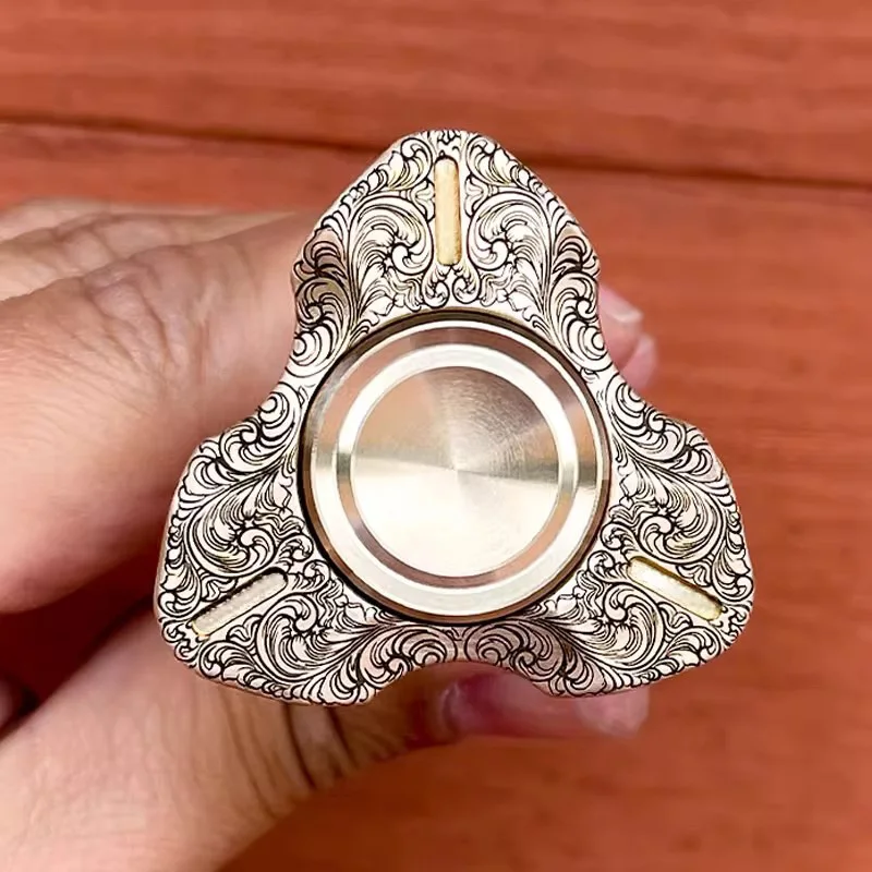 Spirit Fox 2nd Generation Fingertip Gyro Decompression Toy EDC Fidget Spinner  ADHD Tool Adult Stress Relief Relaxation Toys