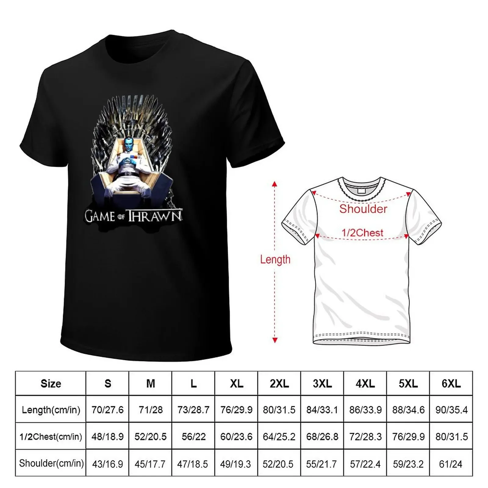 Grand-Admiral-Game-of-Thrawn- T-Shirt cheap stuff blue archive anime tshirt vintage sweat shirts, men