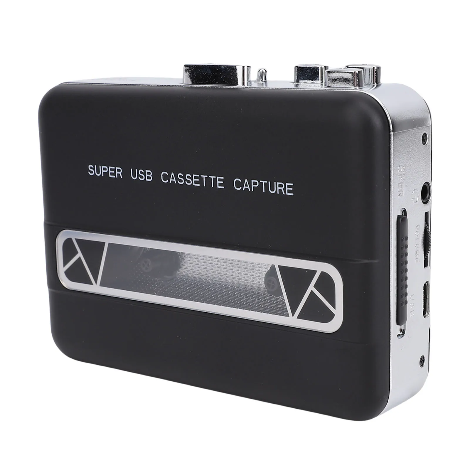 Portable Cassette to MP3 Converter Cassette Tape Player Built in Speaker 3.5mm Earphone Jack for Laptop Computer CD Burner