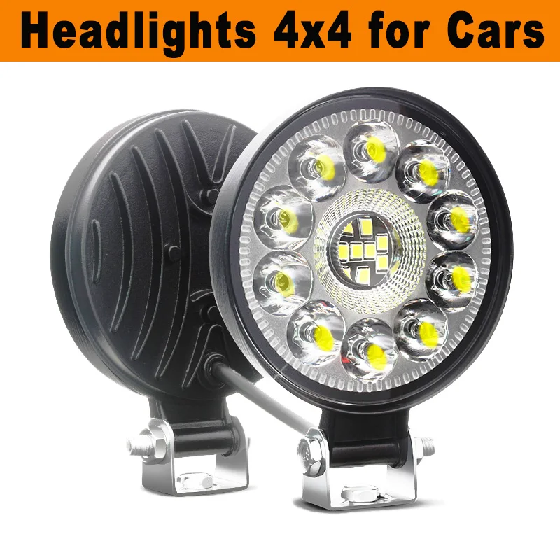 Luz de búsqueda LED de 24V para coches, 6500K, foco para camiones, barra de luz de 12V para tractor, ATV, 4x4, faros de largo alcance Hella