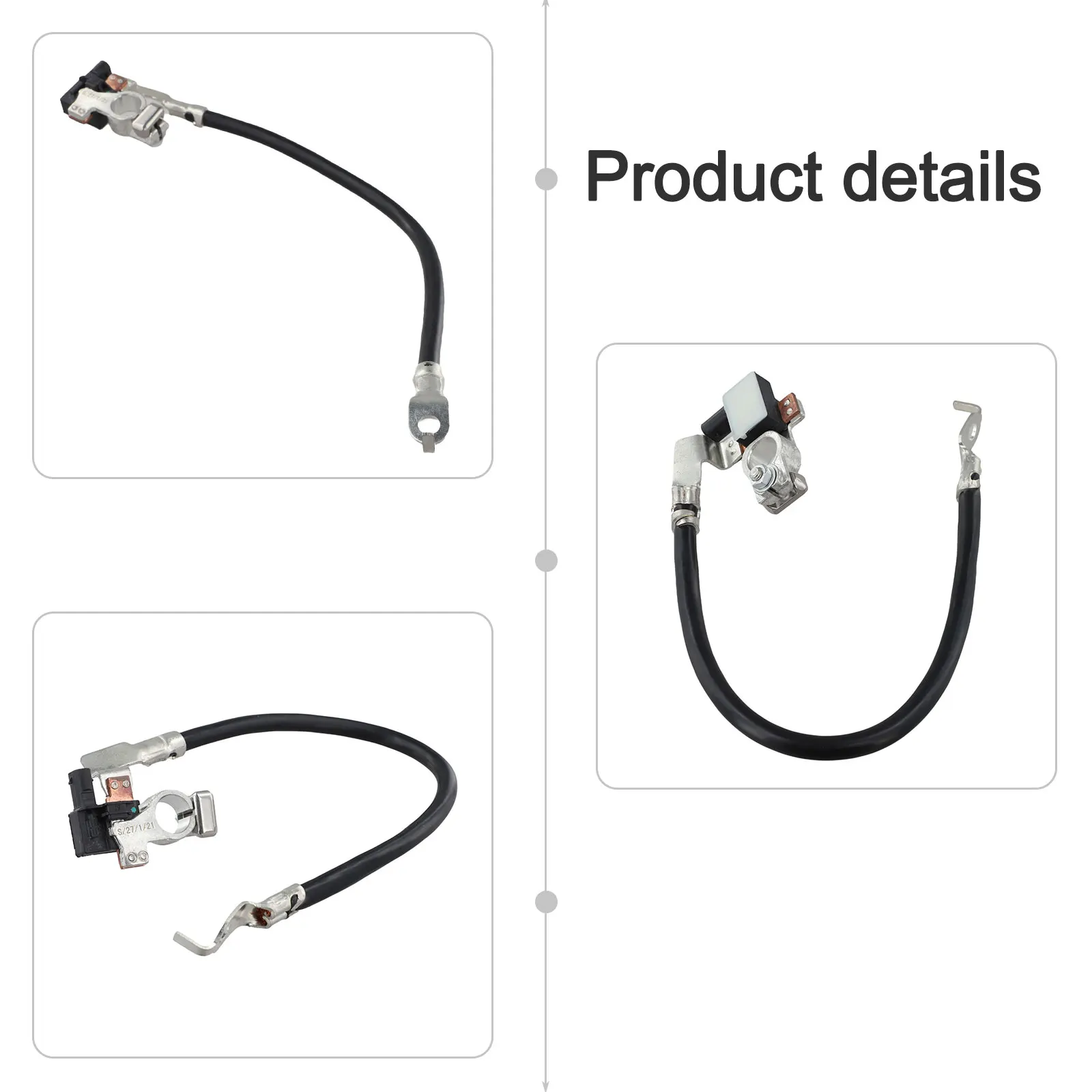 Black Negative Battery Cable 2012-2019 Battery Cable High Reliability Stable Characteristics Brand New Condition