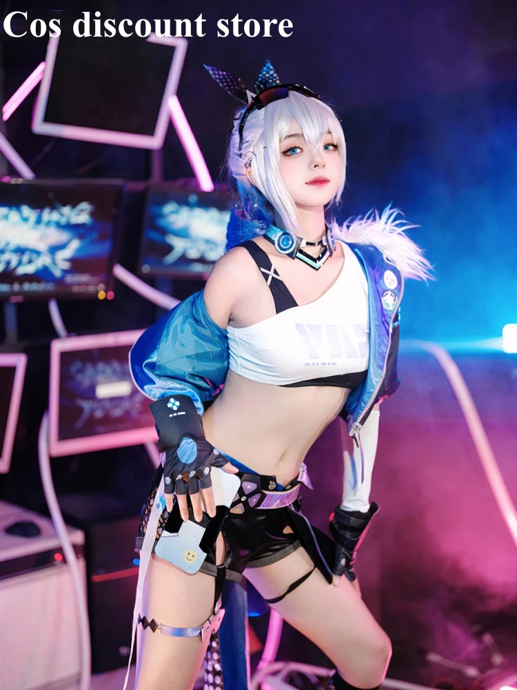 

Игра Honkai:Star Rail Серебряный волк Косплей Костюм Аниме женский сексуальный пиджак Шорты Одежда Хэллоуин комикс-con вечерние Stock