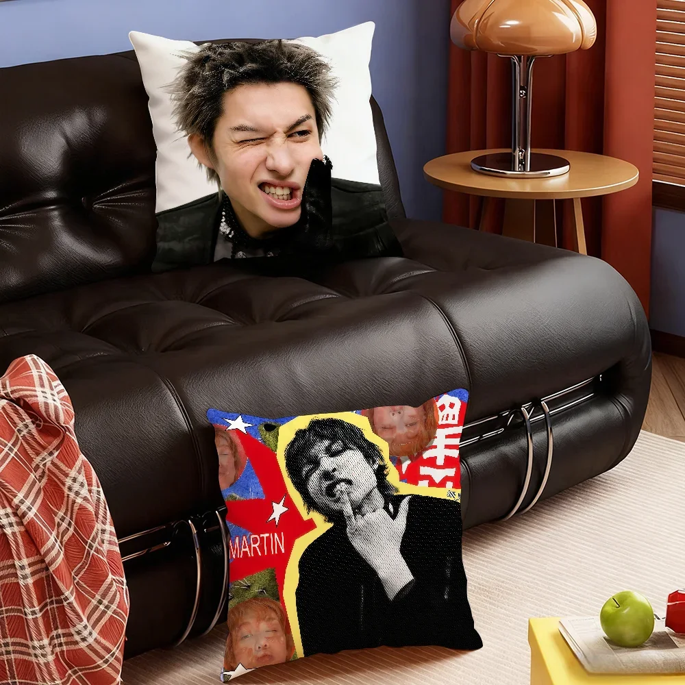 C-COER-S Martin Cool cushion cover Soft Smooth Hidden Zipper Washable Decorative Couch Office Housewarming Gift