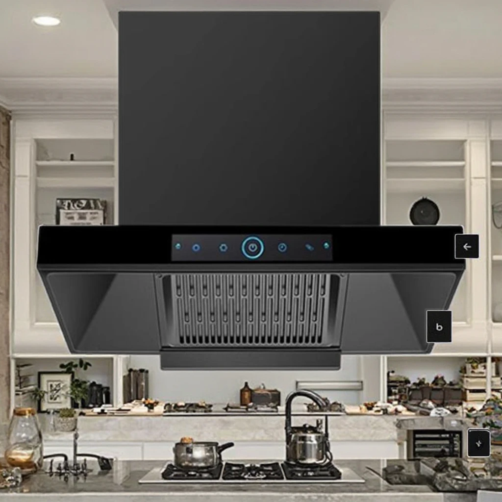 500mm Double Filter Intelligent Cleaning Body Feel Multi-gear Wind Speed Kitchen Hood Range Hood Gas Range Appliances