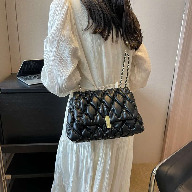 Vintage Chain Shoulder Crossbody Bags for Women Handbags and Purses 2023 New Brand Designer Ladies Messenger Bag High Quality