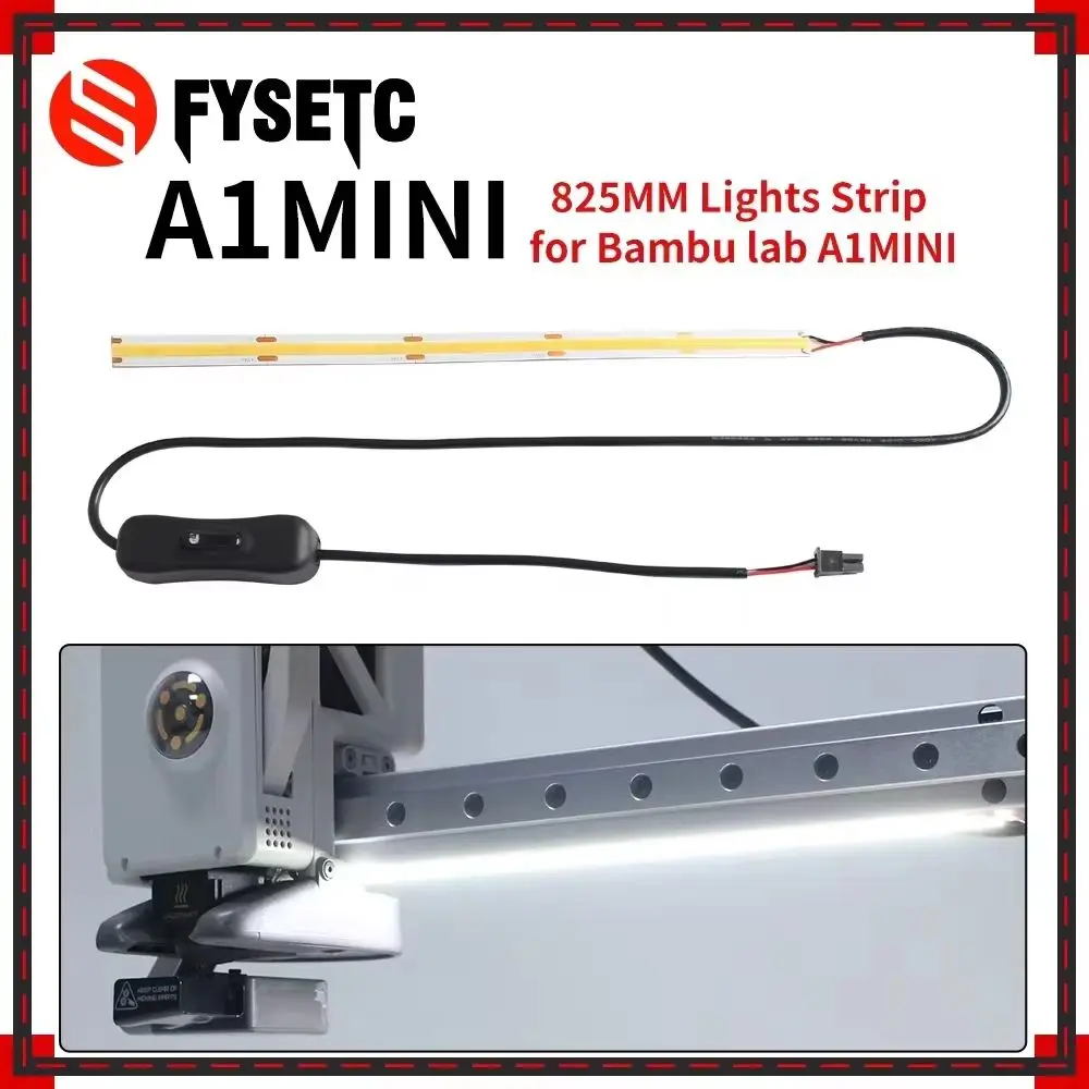 Led Light Strip for Bambu Lab A1/A1 Mini Fill Light Ra95 24V Super Bright for Bambulab A1/A1 Mini Parts 3D Printer Accessories