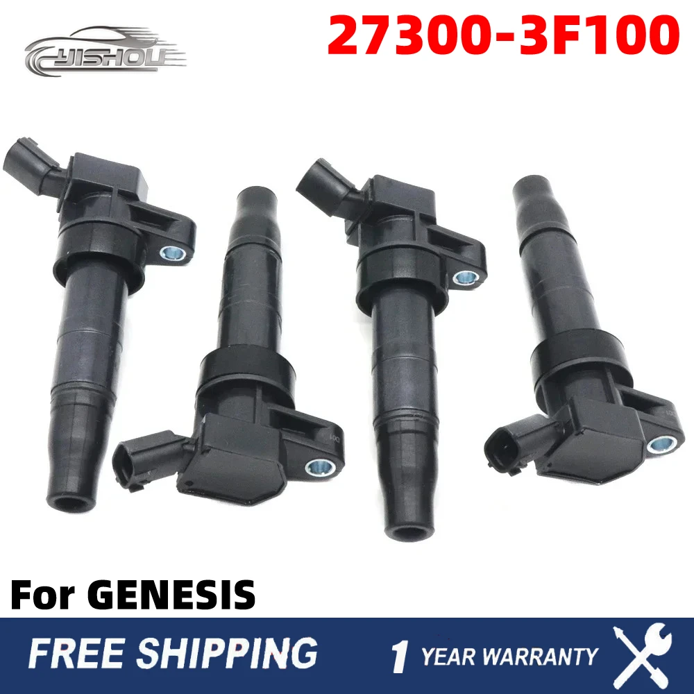 

Car Ignition Coils 27301-3F100 4PCS 27300-3F100 C G80 HYUNDAI EQUUS GENESIS GENESIS COUPE SANTA FE SONATA TUCSON KIA