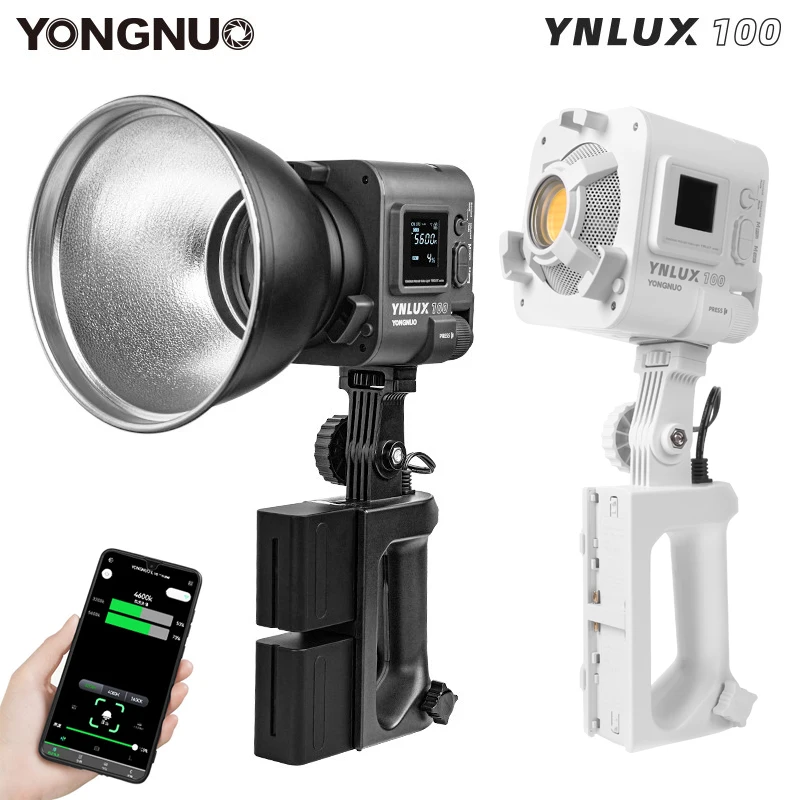 Yongnuo YNLUX100 LED Photography Lights 3200K-5600K Video Light Photo Studio Live Fill Light Professional Photographic Equipment