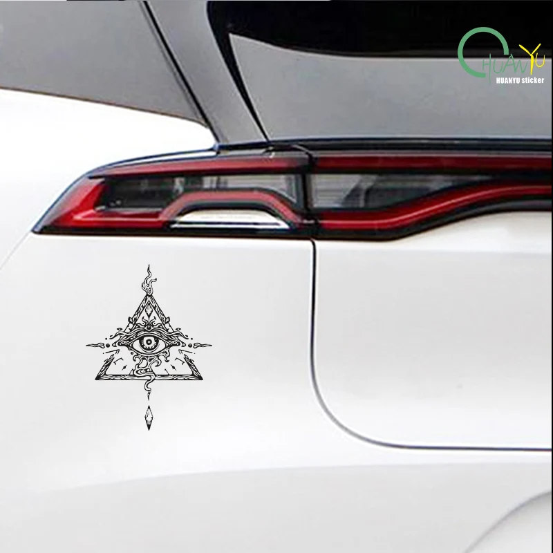 Autocollant de voiture à œil créatif personnalisé, décoration anti-rayures de voiture et de moto, autocollant réfléchissant imperméable.