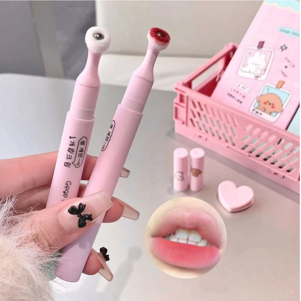 كريم موس شفاه حديد مسطح رفيع للغاية مخملي غير لامع يدوم طويلاً ملمع شفاه مرطب وردي أحمر شفاه طين شفاه وصمة عار كوريا مكياج #6