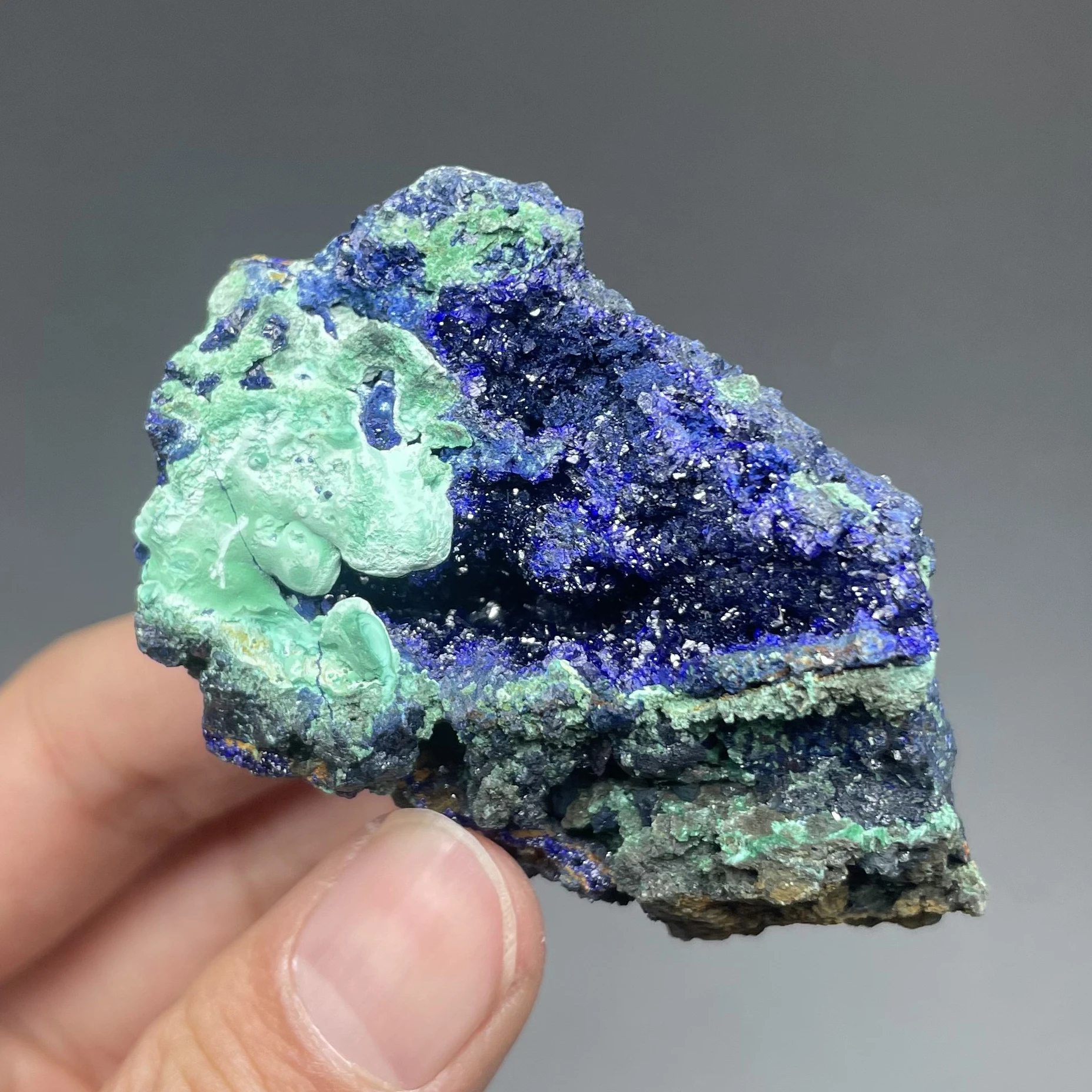 Natural Azurite Malachite Symbiotic Clusters Mineral Specimen Health Energy Healing Crystal Ornament