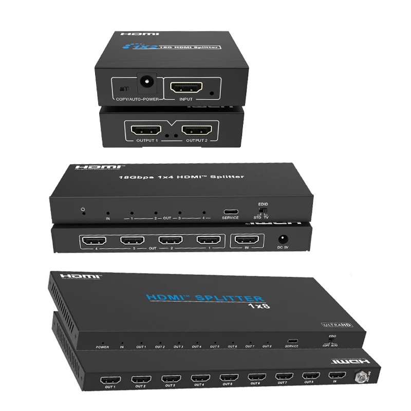 HDMI 호환 매트릭스 스위처 비디오 월 분배기 박스 HDMI 호환 분배기 어댑터 비디오 분배기 스위치 HDR 스위치 4K60Hz