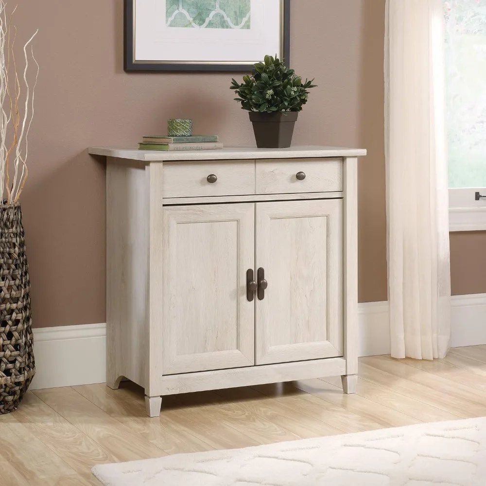 Accent Storage Cabinet with Doors Utility Cabinet Chalked Chestnut Finish