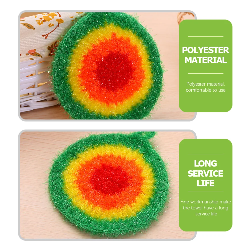 5 Pcs Swedish Washcloths Kitchen Dish Rags Loofah Sponge Dish Scrubber Cleaning Sponge Cleaning Towels Acrylic