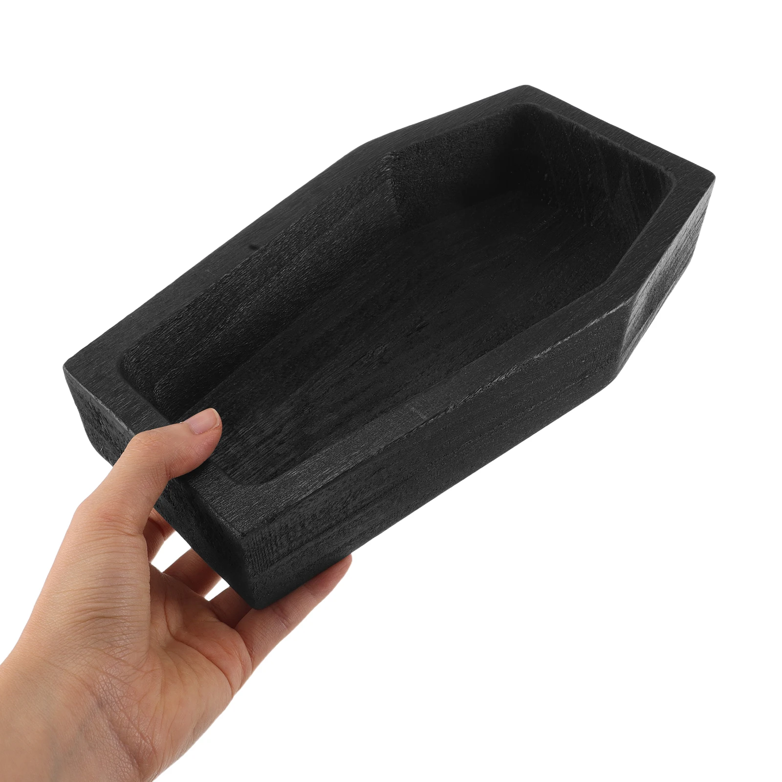 

Halloween Coffin Shaped Wooden Serving Tray Rustic Food Platter for Snacks Fruits Appetizers Holiday Charcuterie Board