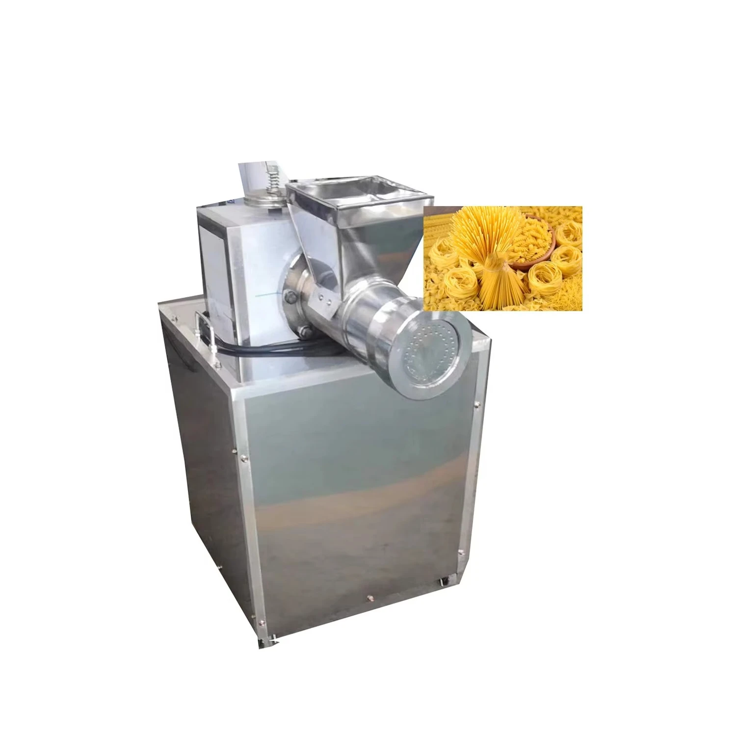 Insert a spaghetti ice cream maker using a snack food pasta making mold