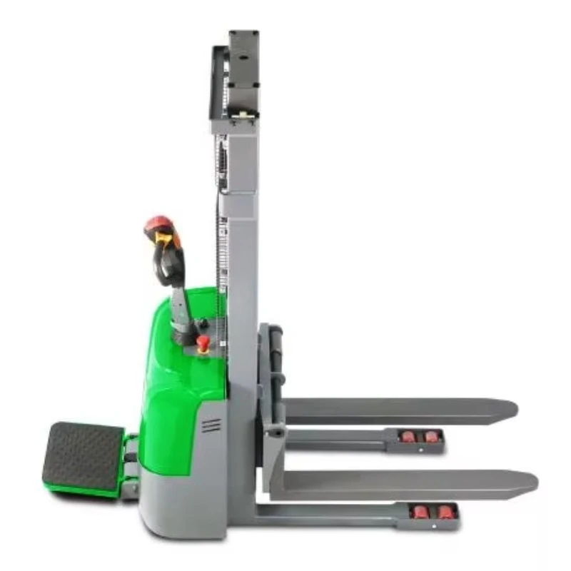 China Cheap Good Light Mini Pedestrian Walkie Full AC All 1.0/1.5 Ton Portable Electric Stacker 2 Year Warranty