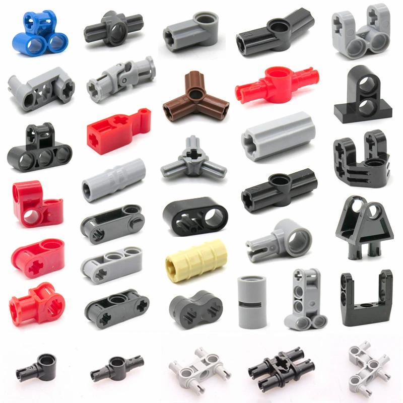 Technical Driving Ring Universal Joint Axle and Pin Connector with Holes Blocks MOC High-Tech Building Bricks Toy Replace Parts