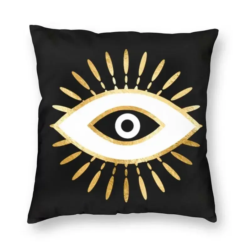 Bedroom Living Room Evil Eye Black Art Cushion Cover Mystery Spirit Pillowcase Sofa Car  Home Decor