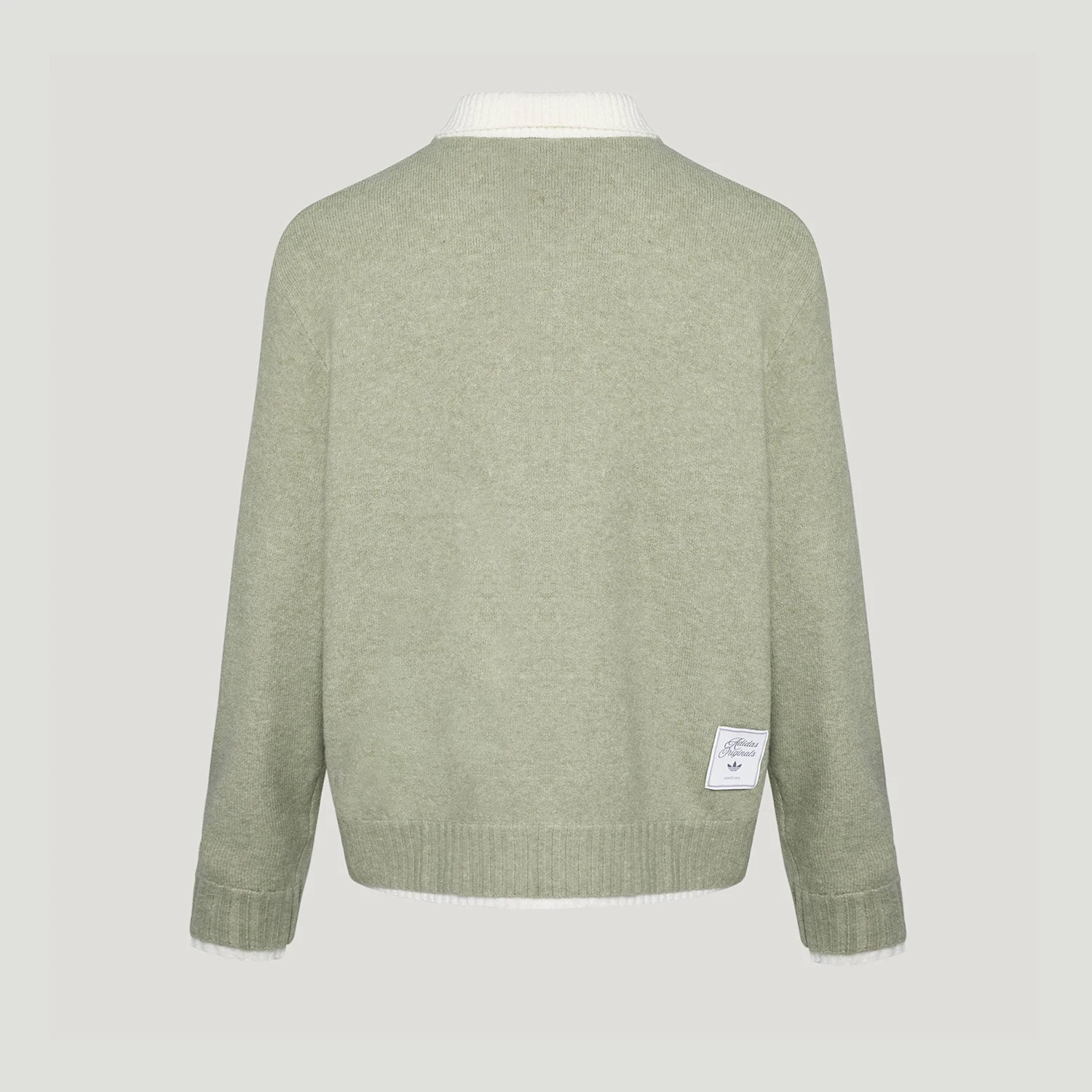Adidas genuine clover men's and women's fashionable loose knit cardigan jacket KU8908