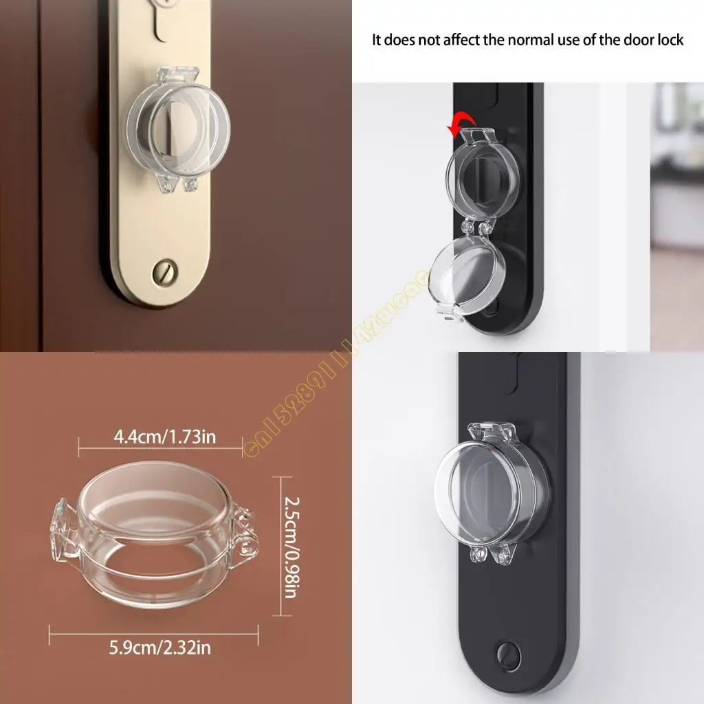 

5Pcs Door Lock Protectors Secure Keyless Entry Systems From Toddler Tampering DXAD