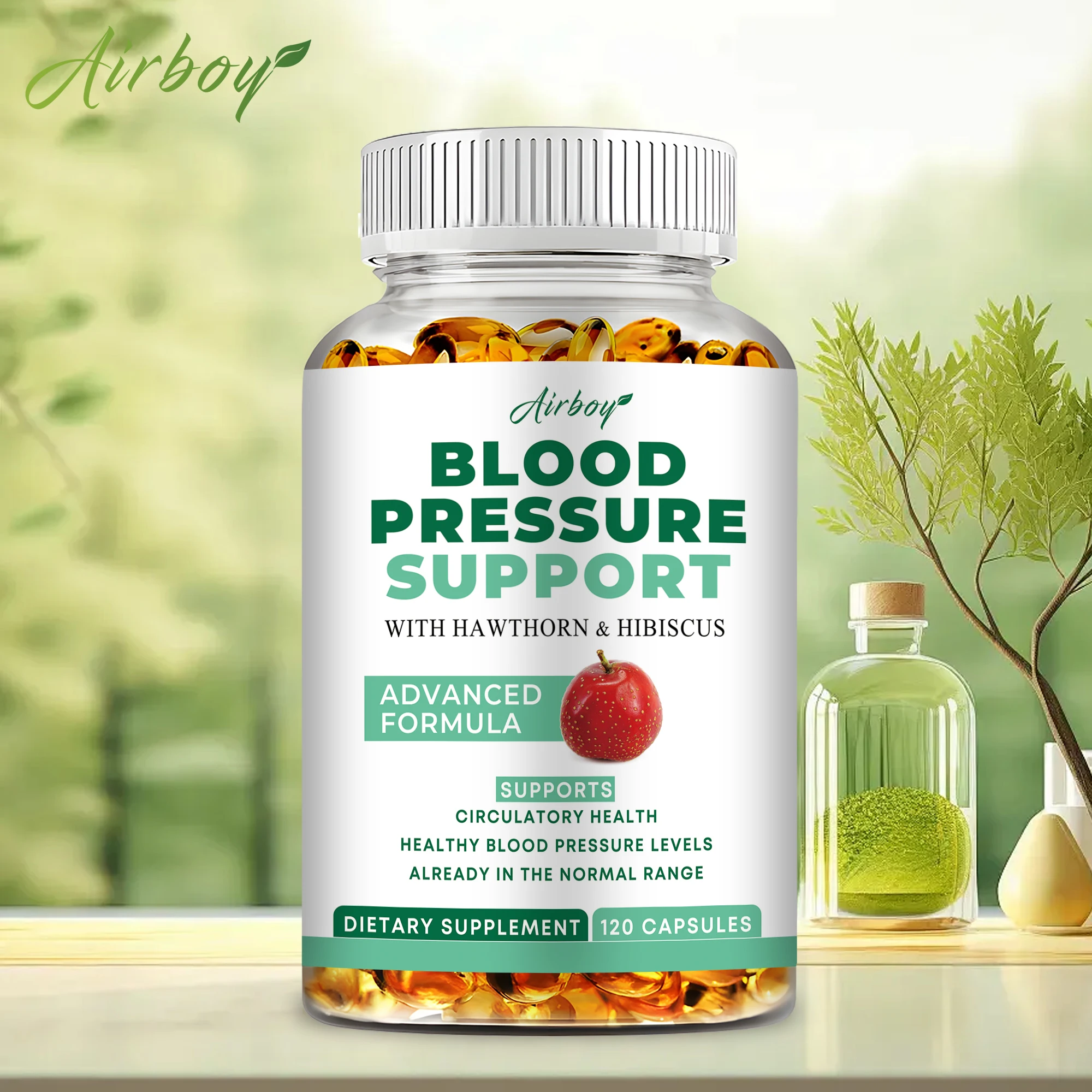Blood Pressure Support - Balance Blood Pressure, Improve Blood Flow, Immune System, Improve Heart, Brain and Vascular Health