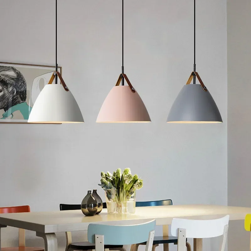 Nordic Restaurant Chandelier Modern Minimalist Bedroom Bedside Bar Chandelier Clothing Store Dining Table Small Pendant Lights