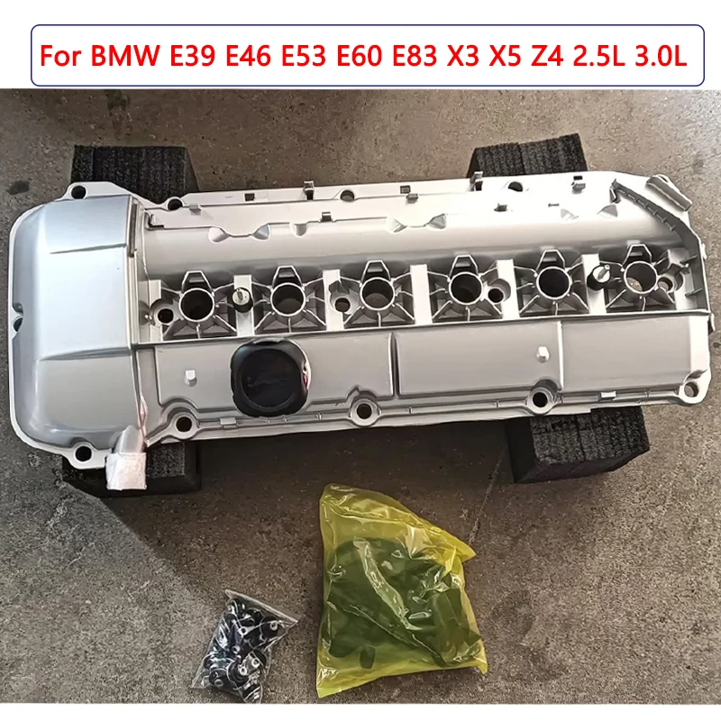Couvercle de Valve pour BMW M54 325i 330i 525i E60 E46 E39 E53 E83 E85 Z4 X5 X3 2002 – 2006, couvercle à bascule en aluminium OE 11127512839