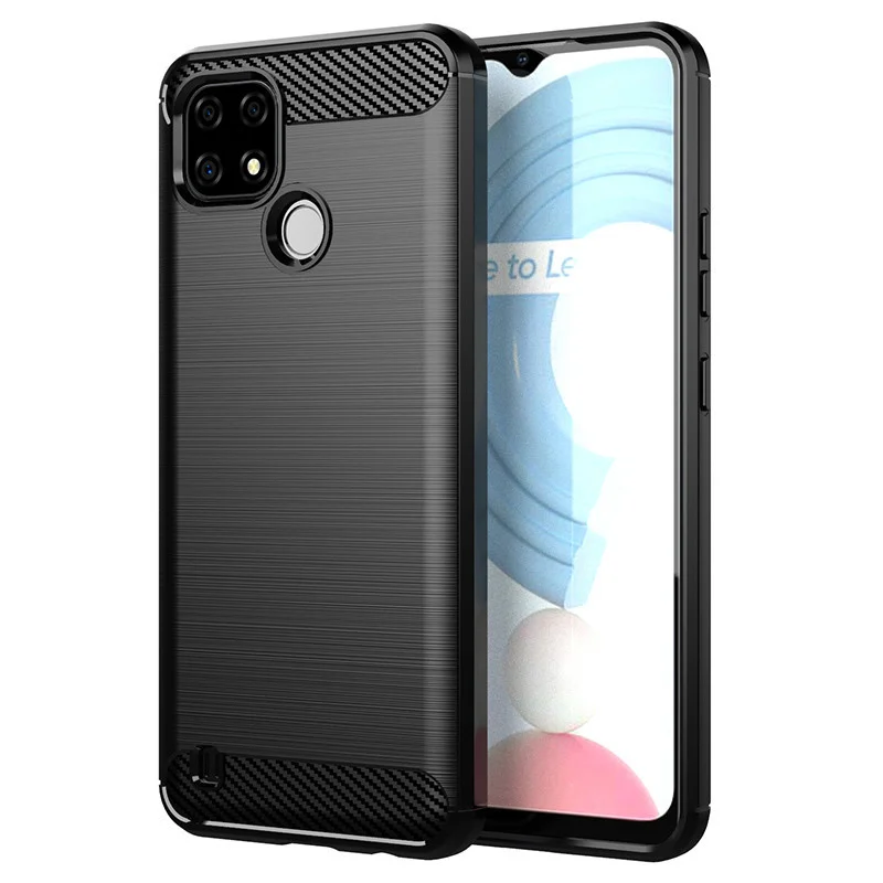 For Realme C21 Case For Realme C21 C17 C11 Cover Shockproof Soft Silicone Protective Phone Bumper For Realme 6 7 7i 8 Pro Fundas