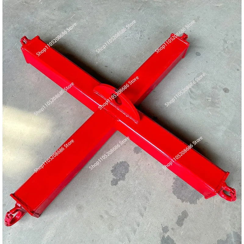 Cross suspension beam, lifting rigging, ton bag hook