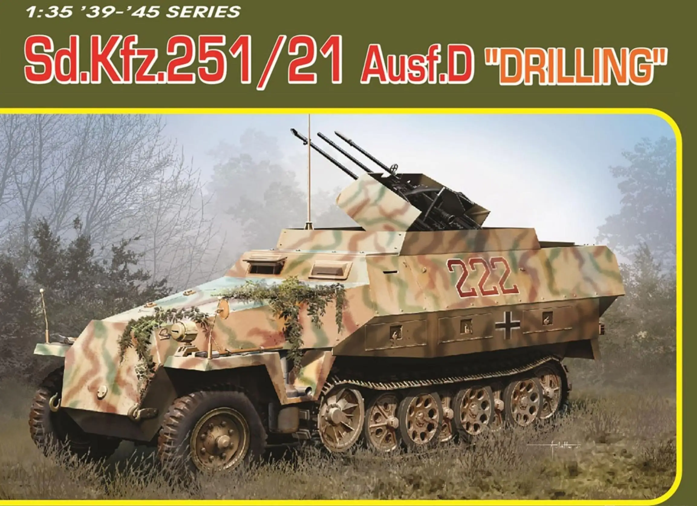 DRAGON 6862 1/35 W/Aluminum Gun Barrel/EZ Track/Metal Car Width Pole/Military Uniforms & Boots/Bonus Decal