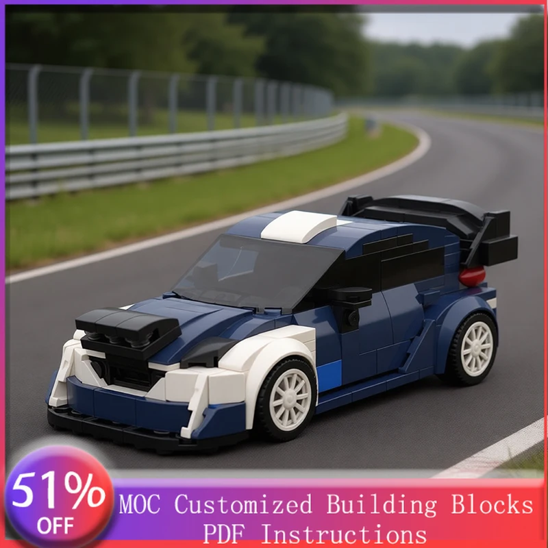 

367 PCS Racing Car WRC olddesign MOC Customize Modular Building Block Creative Design Simple Design Brick DIY Toy Birthday Gift