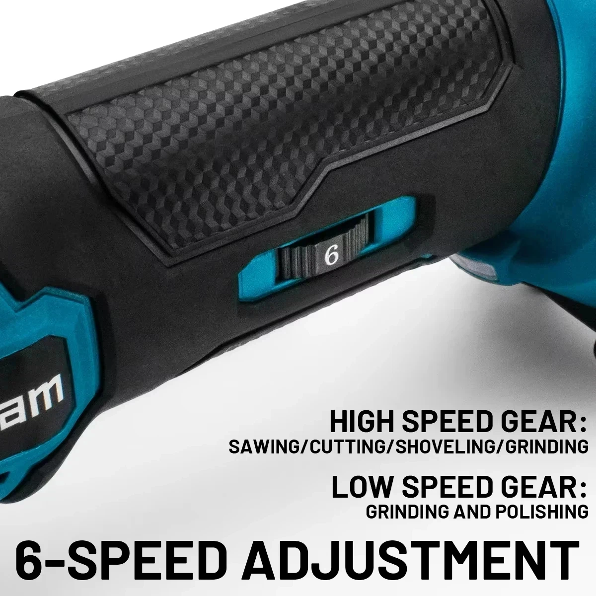 Gisam 20000OPM Brushless Oscillating Multi Tools Function Tool 6Gears Electric Saw Trimmer Shovel for Makita 18V Battery Pin