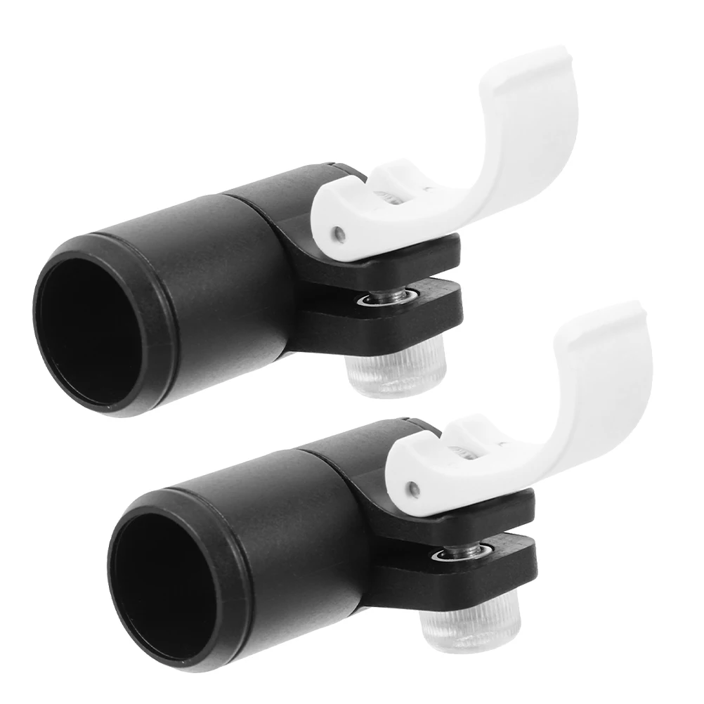 

2pcs Trekking Pole External Lock Cane Fixing Clip Telescopic Fastener Climbing Stick Non slip Plastic Walking Sticks Gear