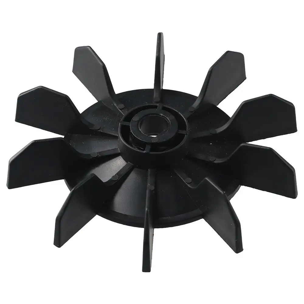 D Shape Bore 14mm Shaft Motor Fan Blade 135mm OD Plastic Air Compressor Accessories Black Small Compressor Impeller